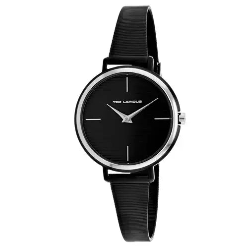 Ted Lapidus Women’s Classic Quartz Black Stainless Steel