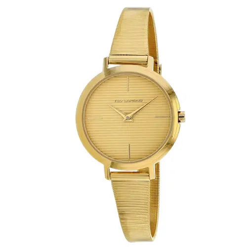 Ted Lapidus Women’s Classic Quartz Gold Tone Stainless Steel
