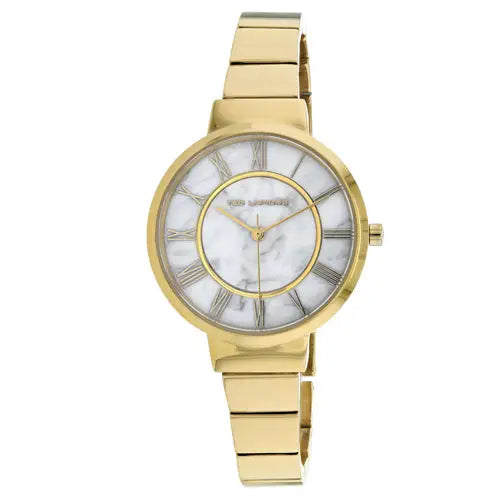 Ted Lapidus Women’s Classic Quartz Gold Tone Stainless Steel