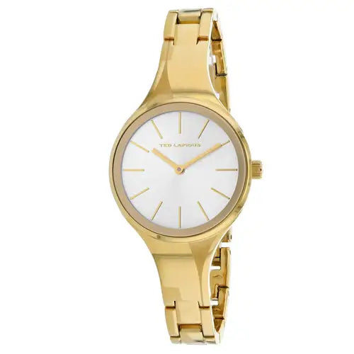 Ted Lapidus Women’s Classic Quartz Gold Tone Stainless Steel