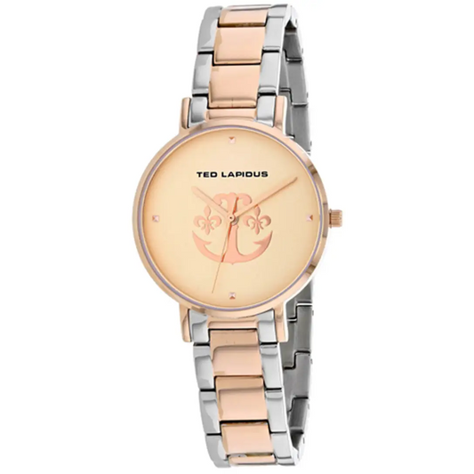 Ted Lapidus Women’s Classic Quartz Two Tone Stainless Steel
