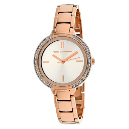 Ted Lapidus Women’s Classic Rose Gold Tone Stainless Steel