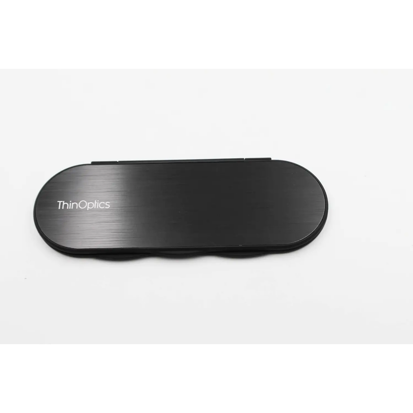 ThinOptics +1.00 Black Brooklyn Reading Glasses Milano Case