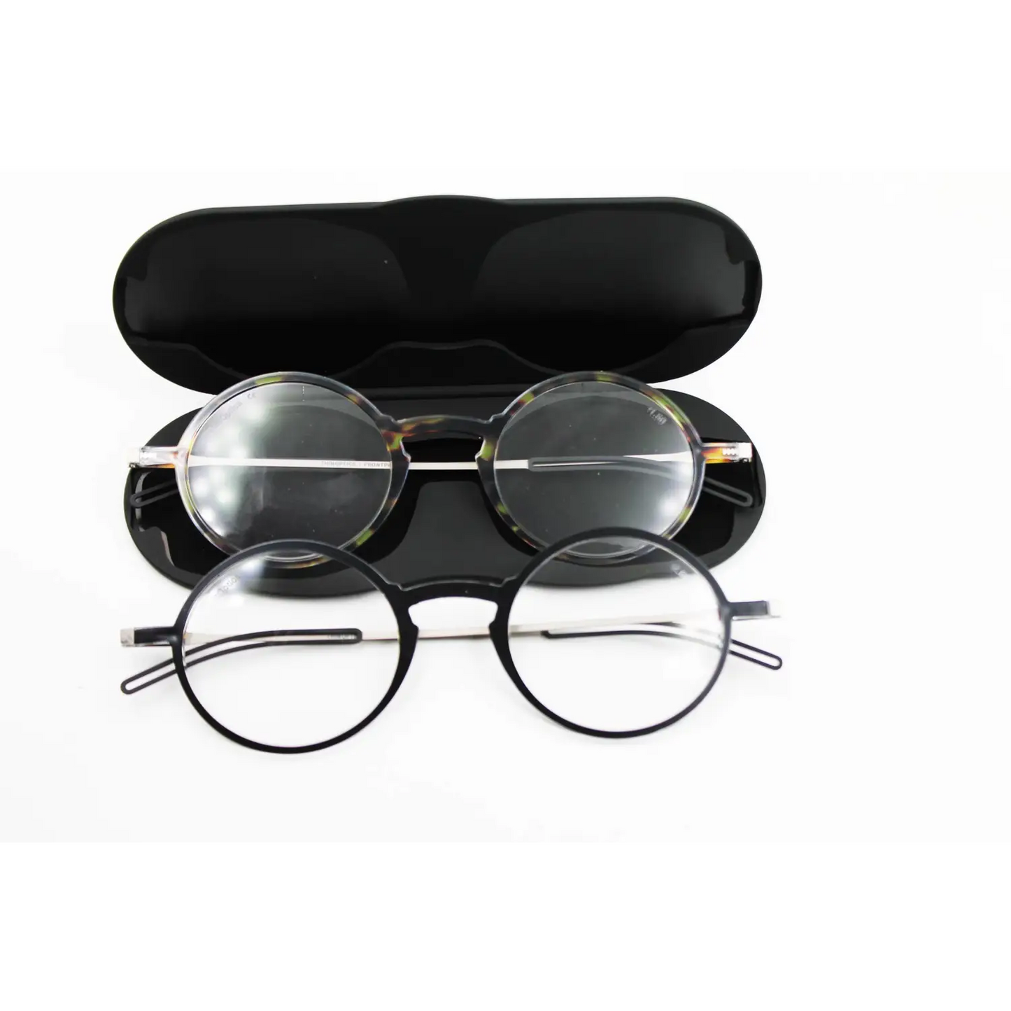 80s Vintage creamic Round Flip