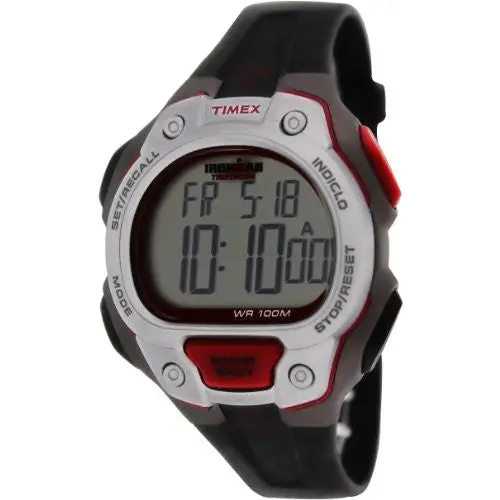 Timex Ironman Core 50-Lap Full-Size - Black/Silver/Raspberry