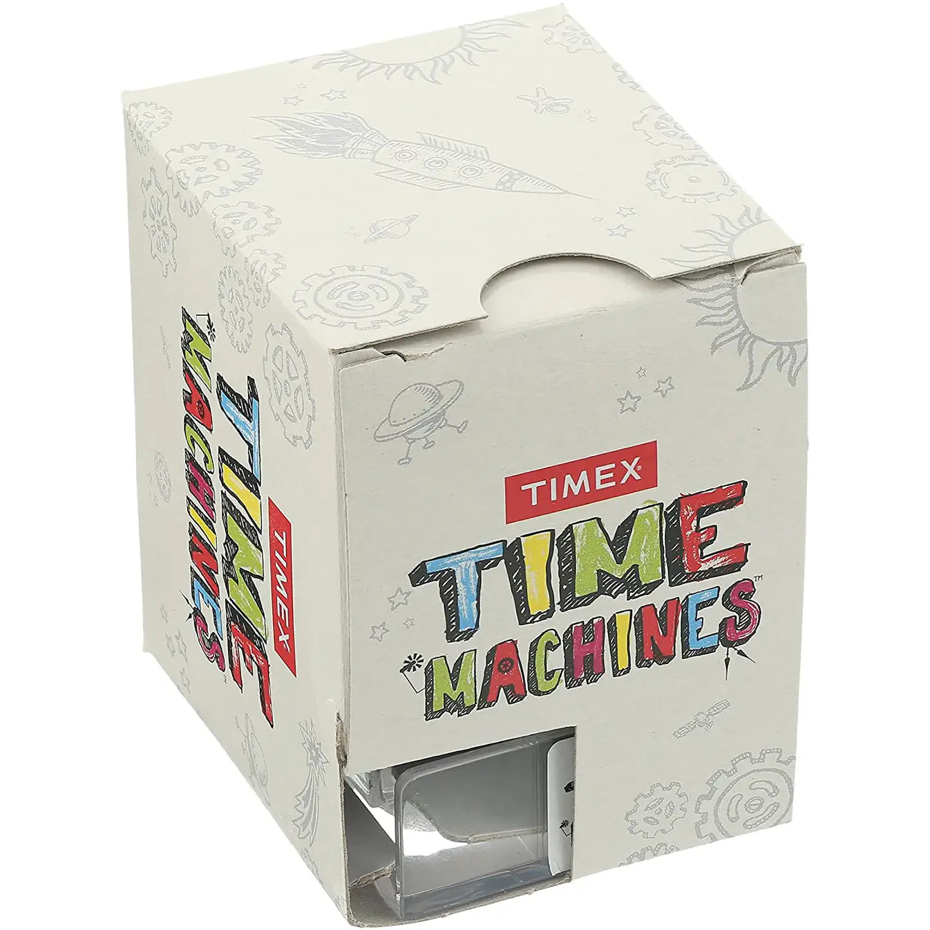 Timex Kids' Time Machines Quartz Grey Plastic/Fabric Dinosaur Watch TW ...