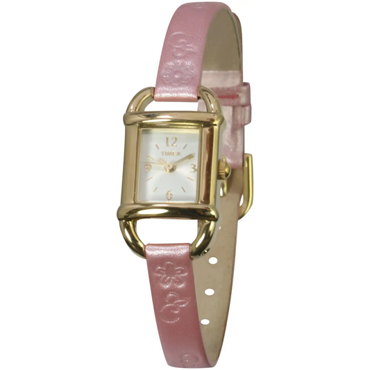 Timex Ladies Classy Pink Leather Strap Watch T2K761 -