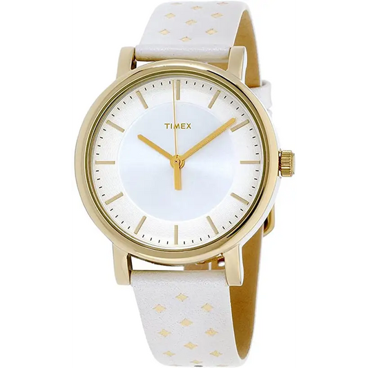Timex Main Street Quartz Movement Silver Dial Ladies Watch