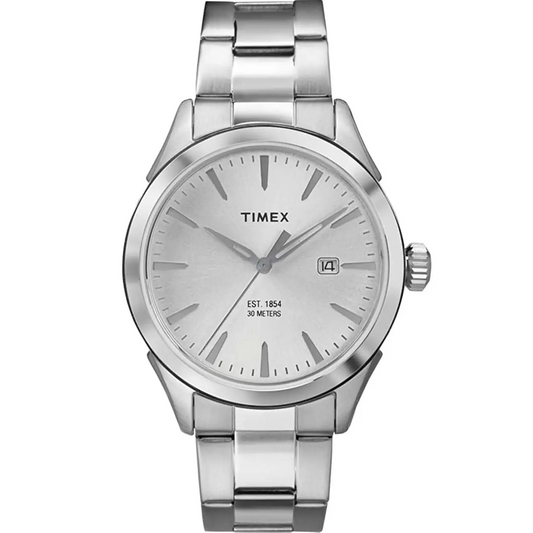 Timex Men’s Chesapeake Quartz Silver Dial Stainless Steel