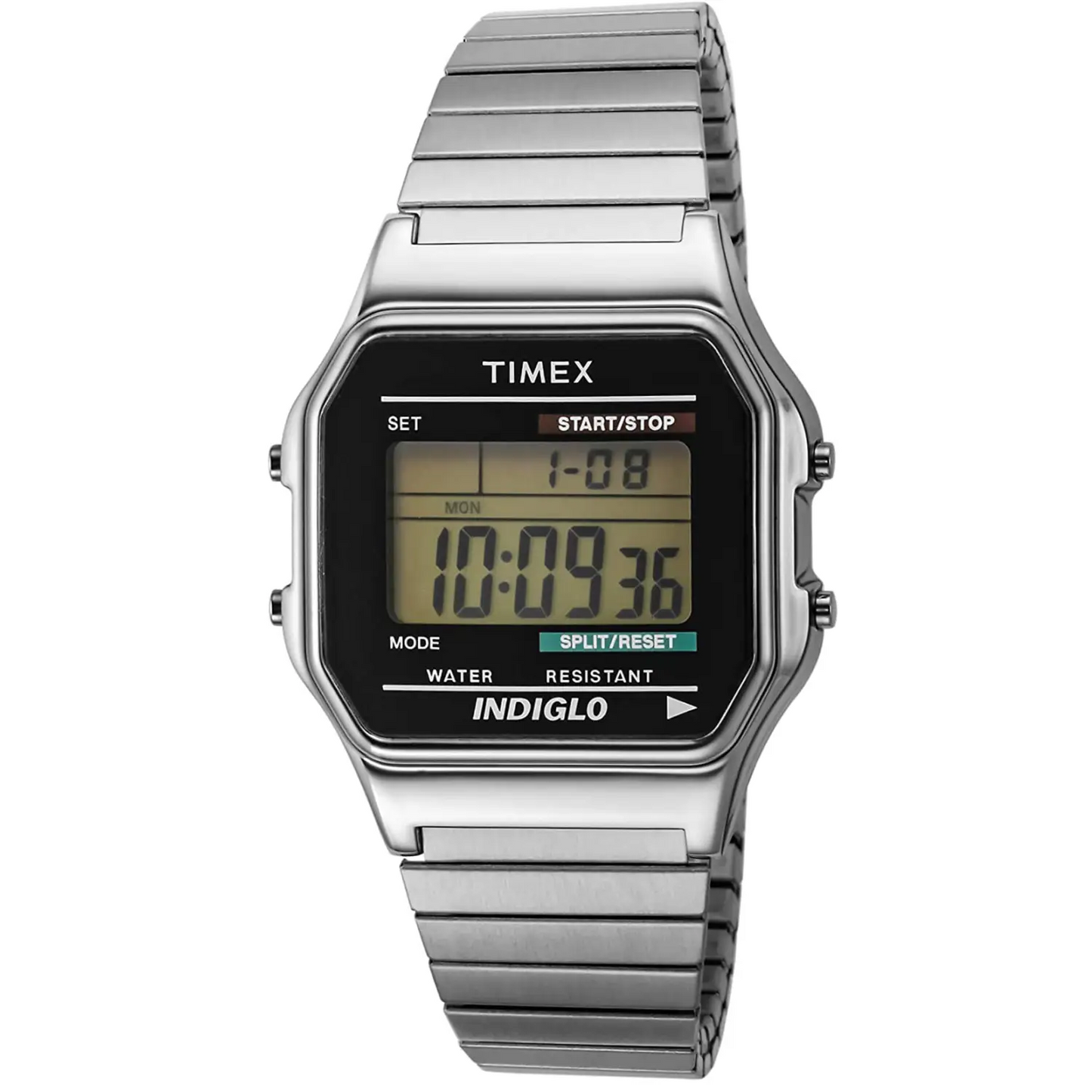 Timex Men’s Classic Digital Quartz Resin/Stainless Steel