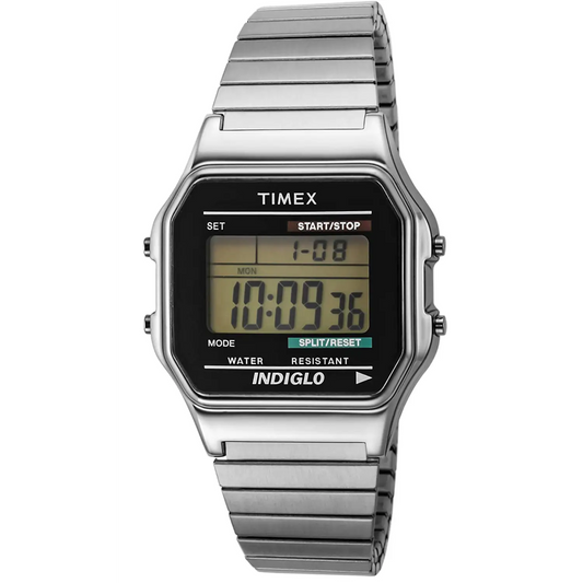 Timex Men’s Classic Digital Quartz Resin/Stainless Steel