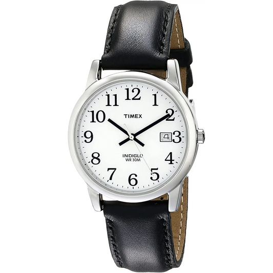 Timex Men’s Easy Reader Quartz Silver Tone Brass/Black