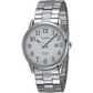 Timex Men’s Easy Reader White Dial Stainless Steel Expansion