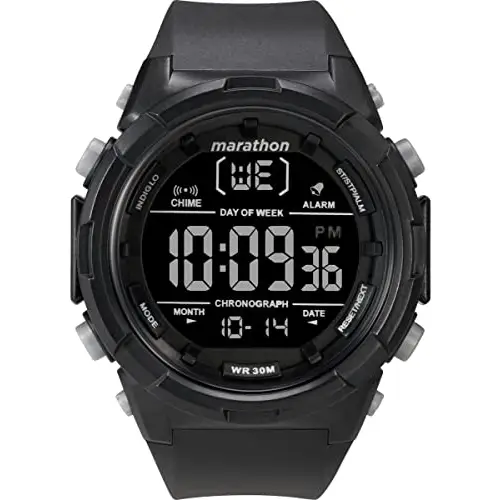 Timex Men’s Year-Round Digital Watch with Plastic Strap