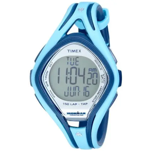 Timex Mid-Size T5K288 Ironman Sleek 150-Lap TapScreen Watch