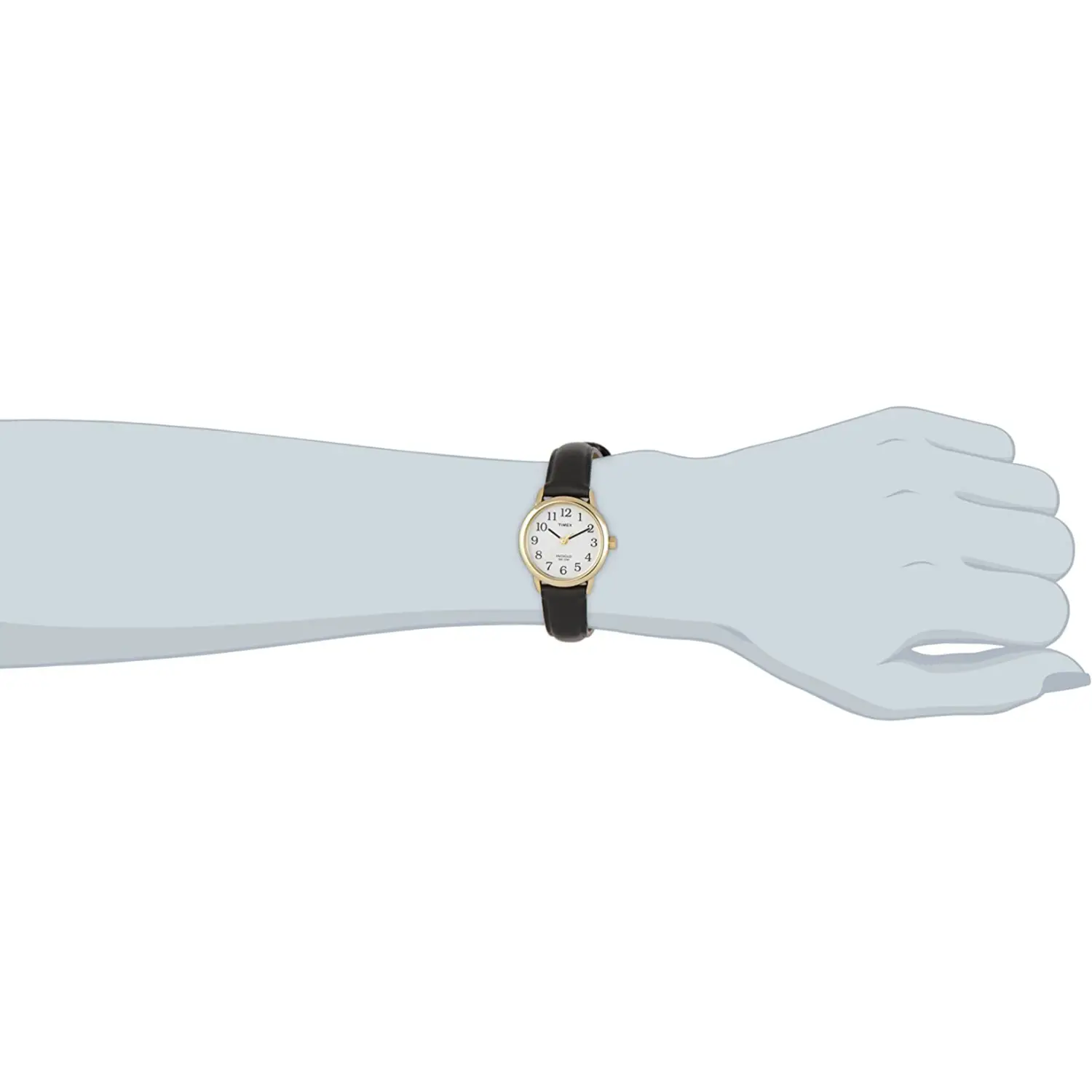 Timex Women’s Easy Reader Quartz Gold Tone Brass/Black