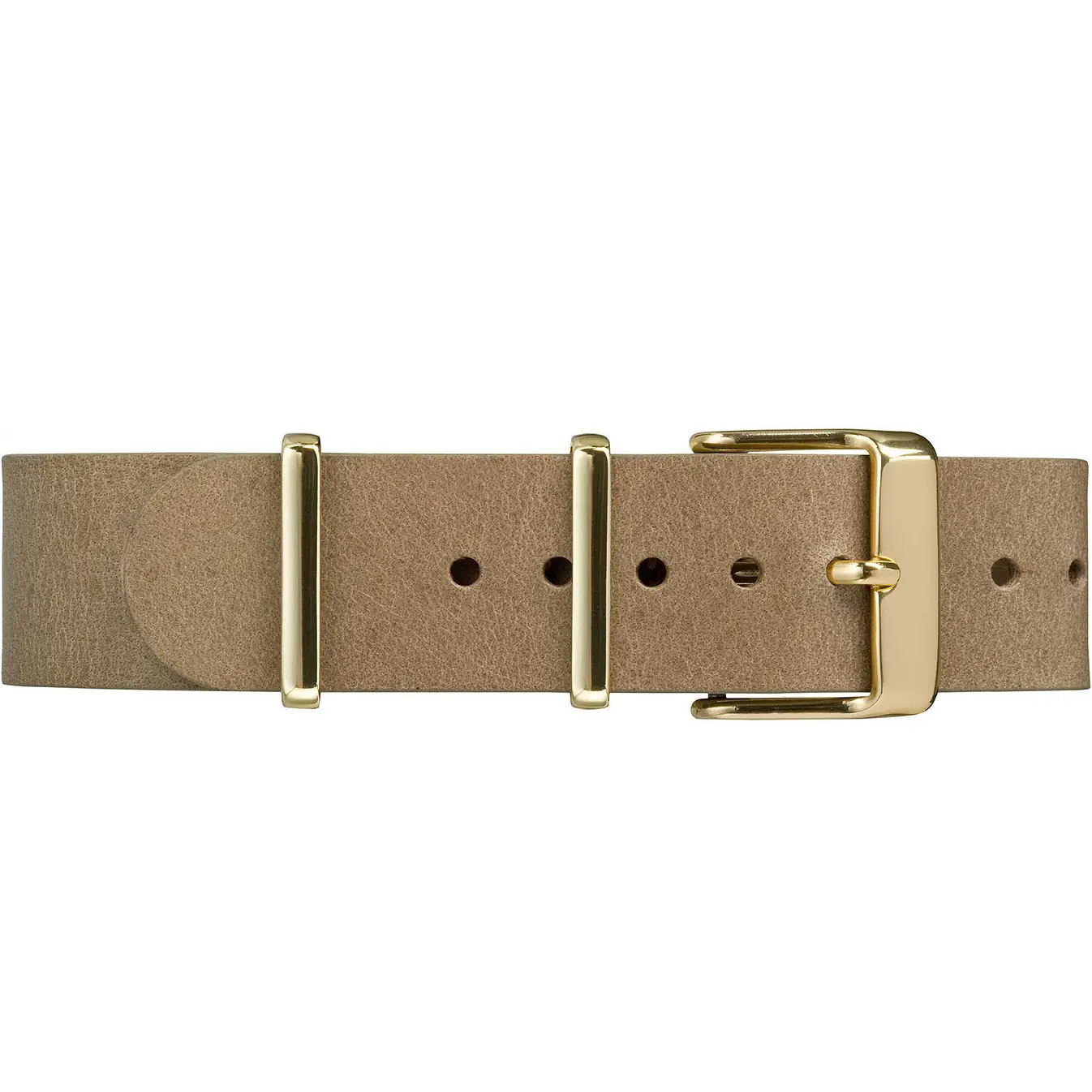 Timex Women’s Fairfield Quartz Brass Case/Taupe Leather