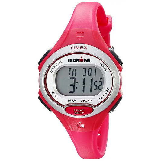 Timex Women’s Ironman 30 Lap Digital 100m Pink Resin Watch