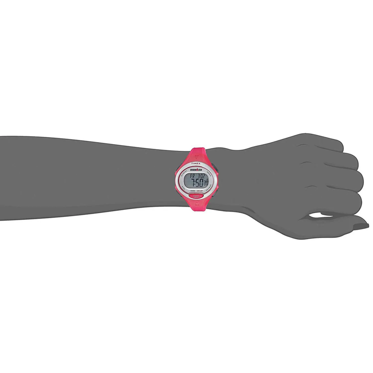 Timex Women’s Ironman 30 Lap Digital 100m Pink Resin Watch