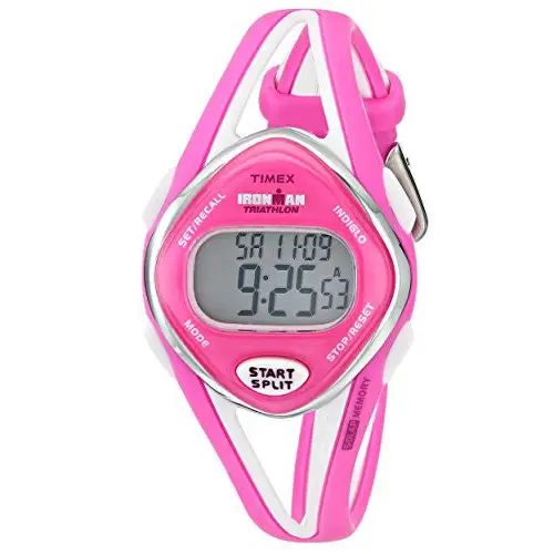 Timex Women’s Ironman 50-Lap Memory Digital Display Pink