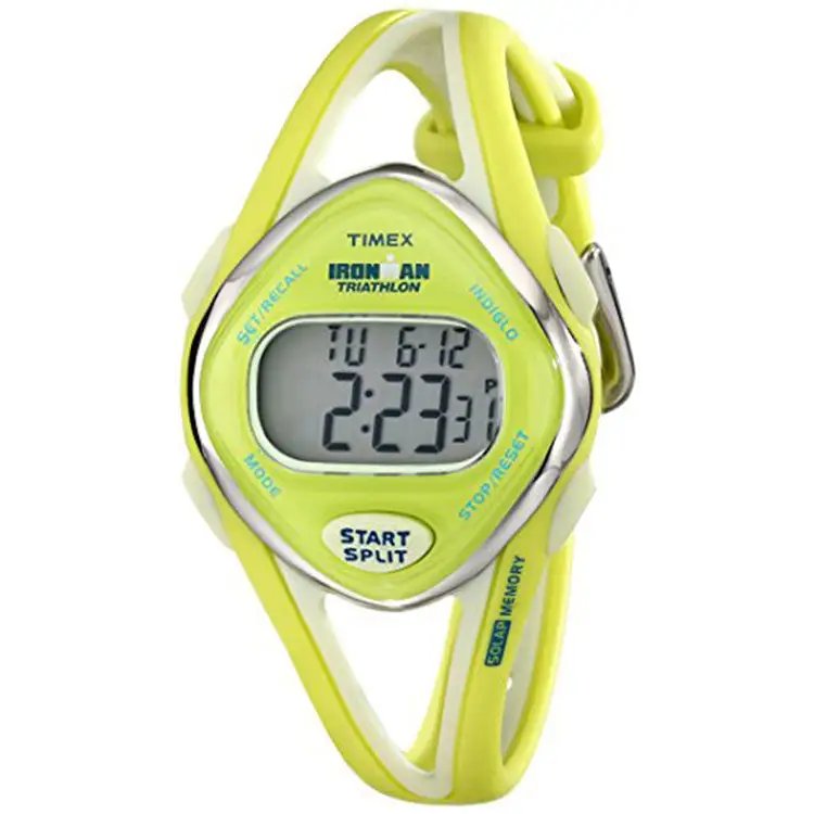 Timex Women’s Ironman Sleek Lime Resin Strap Digital Watch