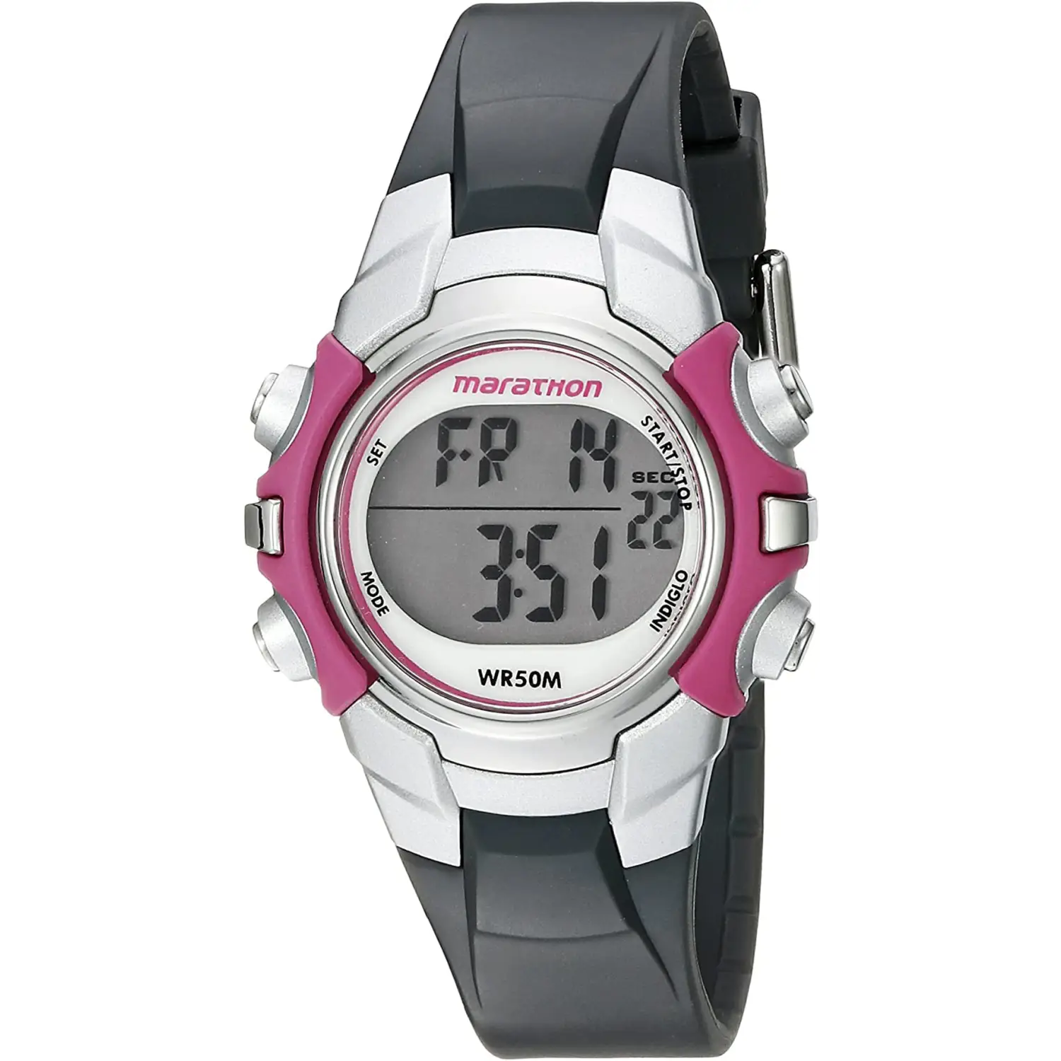 Timex Women’s Marathon Digital Quartz Mid-Size Grey Resin