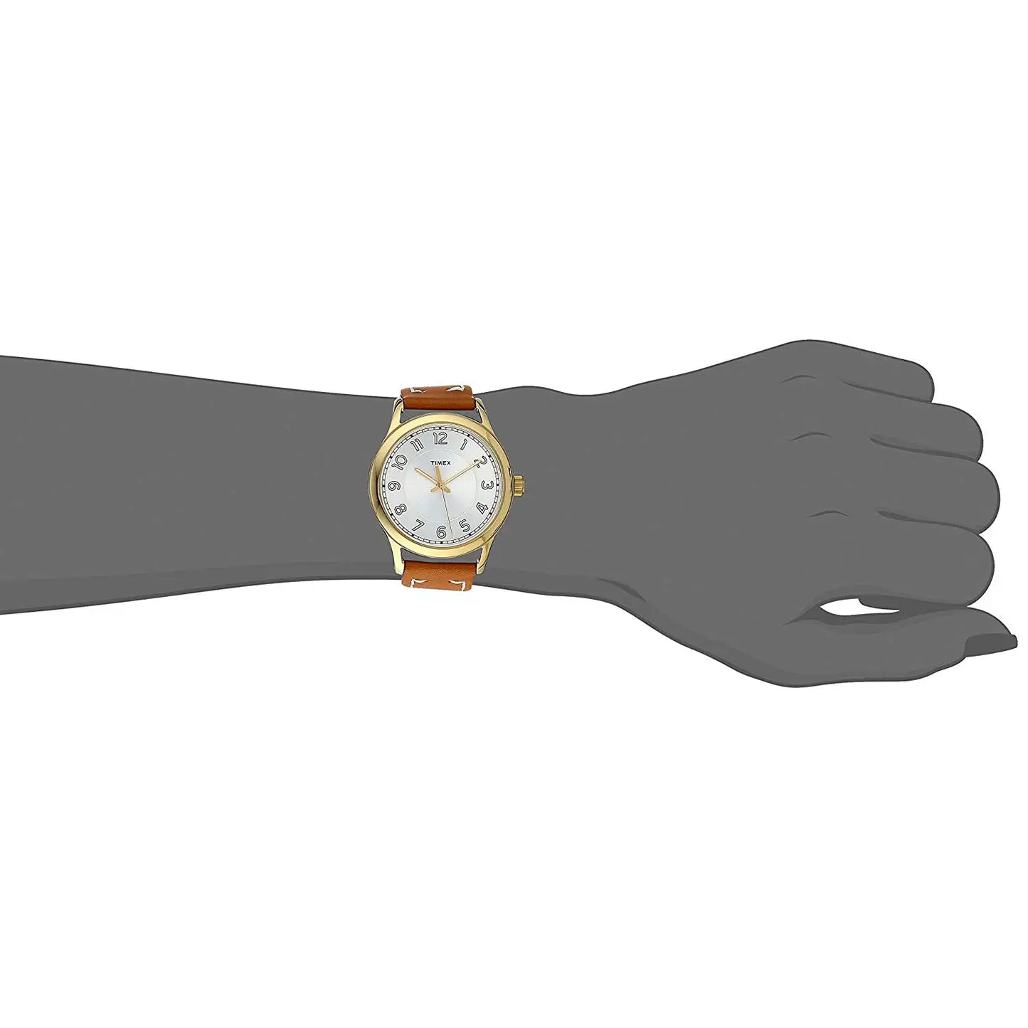 Timex Women’s New England Brass Case/Brown Leather Watch