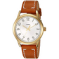 Timex Women’s New England Brass Case/Brown Leather Watch