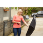 Totes InBrella Reverse Auto Close Umbrella (Black/Grey) 0901