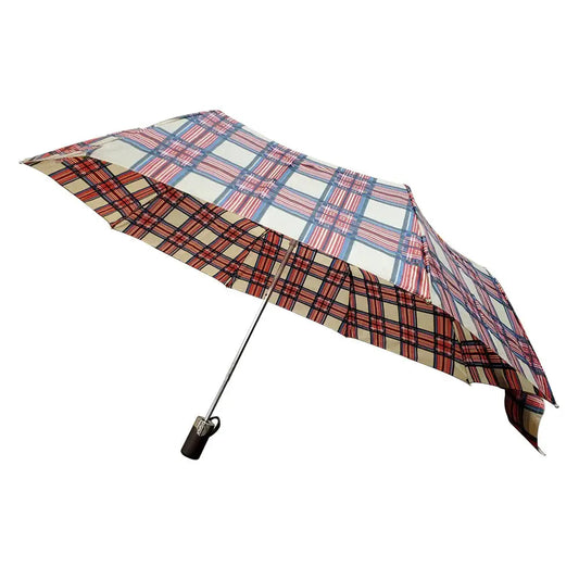 Totes Limited Edition Auto Open Umbrella (Heritage Plaid)