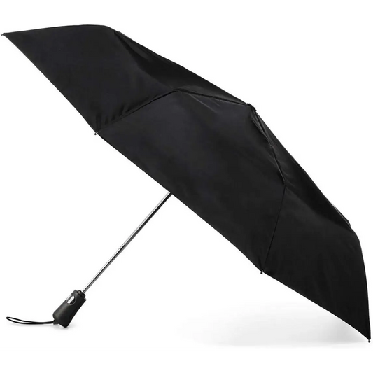 Totes Titan Auto Open/Close Compact Travel Umbrella (Black)