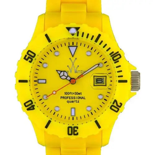 TOY FLUO YELLOW SUNSHINE ONLY TIME WATCH - Watches toy
