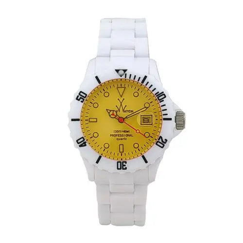 white unisex watch