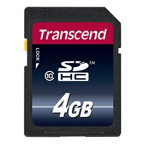 Transcend 4GB Class 10 SDHC Card (TS4GSDHC10) - Misc