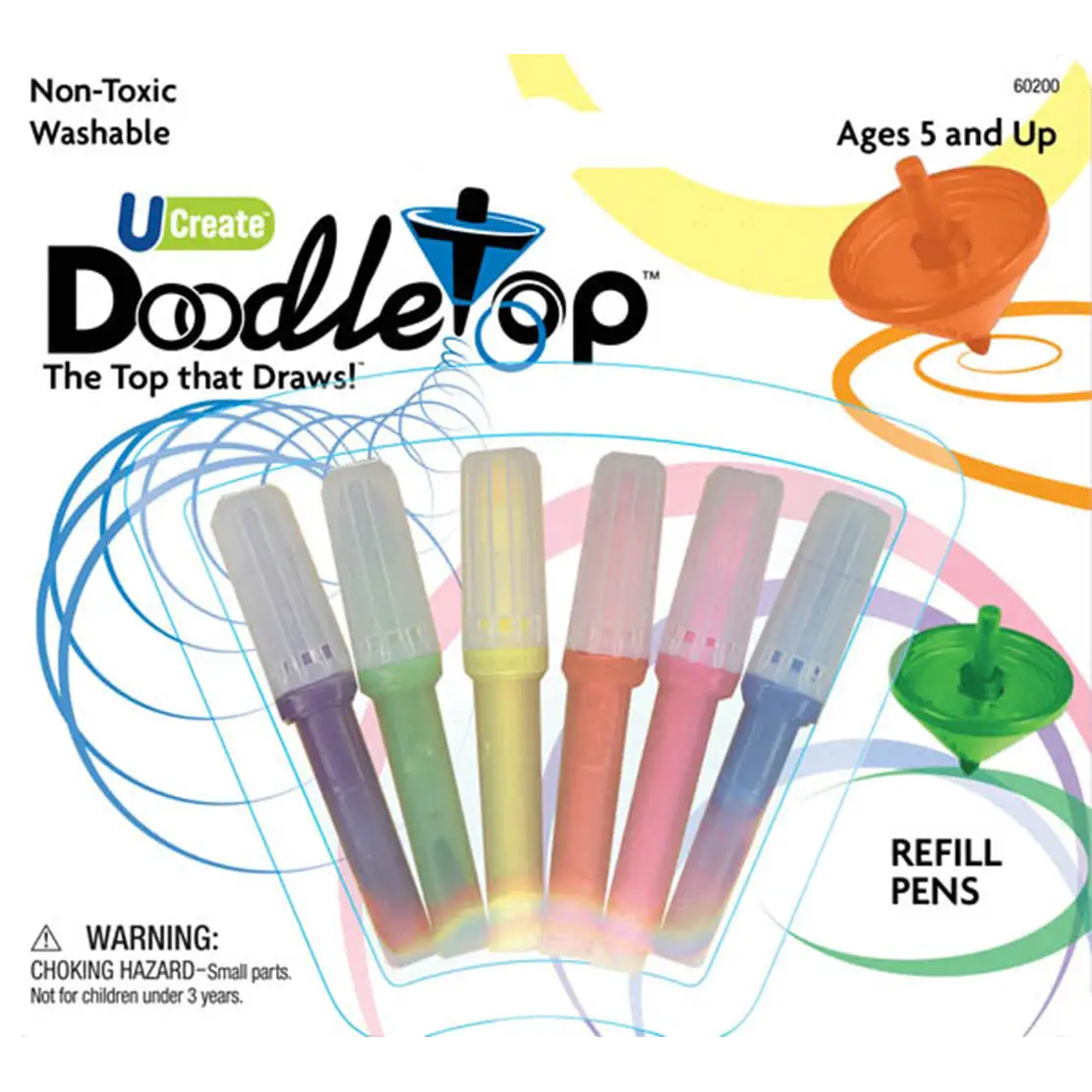 U-Create Doodletop Twister Refill Pens 60200 (Set of 6