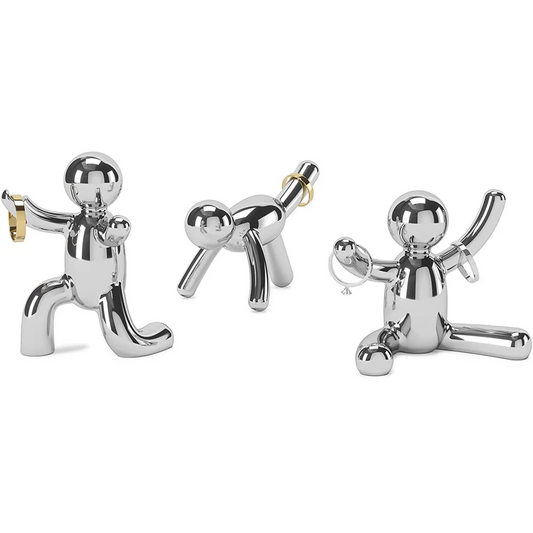 Umbra Buddy Ring Holders Set of Three Chrome - Misc