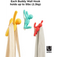 Umbra Buddy Wall Hook (3-pcs Assorted Colors) 318165-022 -