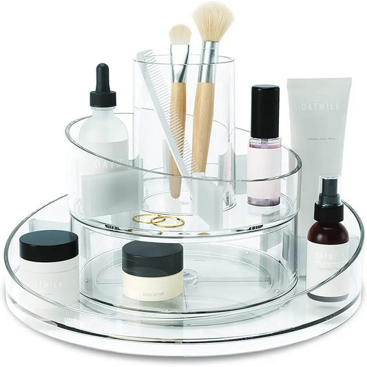 Umbra Cascada Rotating Base Acrylic Cosmetic Orgnizer
