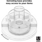 Umbra Cascada Rotating Base Acrylic Cosmetic Orgnizer