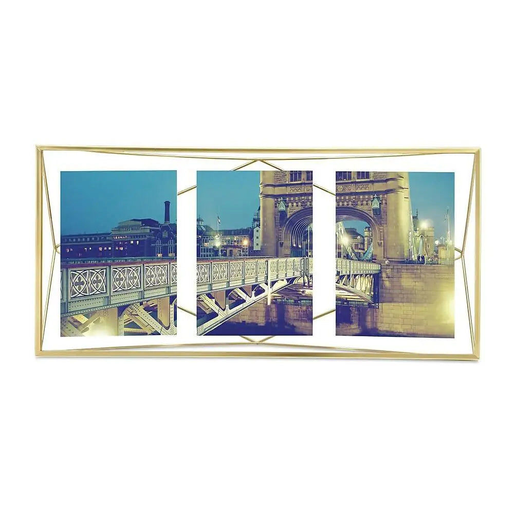 Umbra Prisma Metallic Multiframe Holds 3 5x7 Photos (Matte