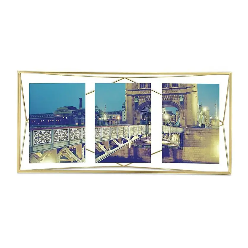 Umbra Prisma Metallic Multiframe Holds 3 5x7 Photos (Matte