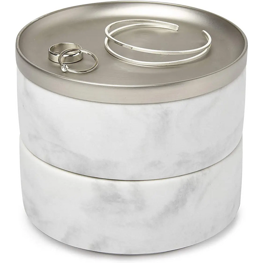 Umbra Tesora 2-Tier Jewelry Box Organizer (Marble