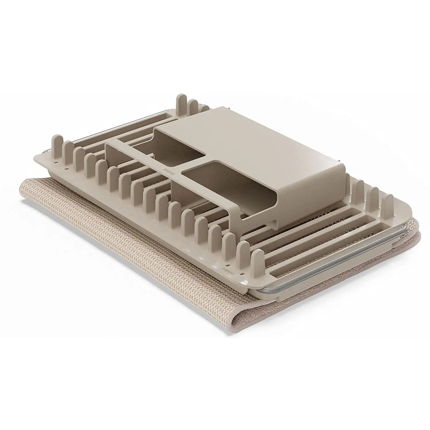 Umbra UDry Over The Sink Dish Rack and Drying Mat (Latte)