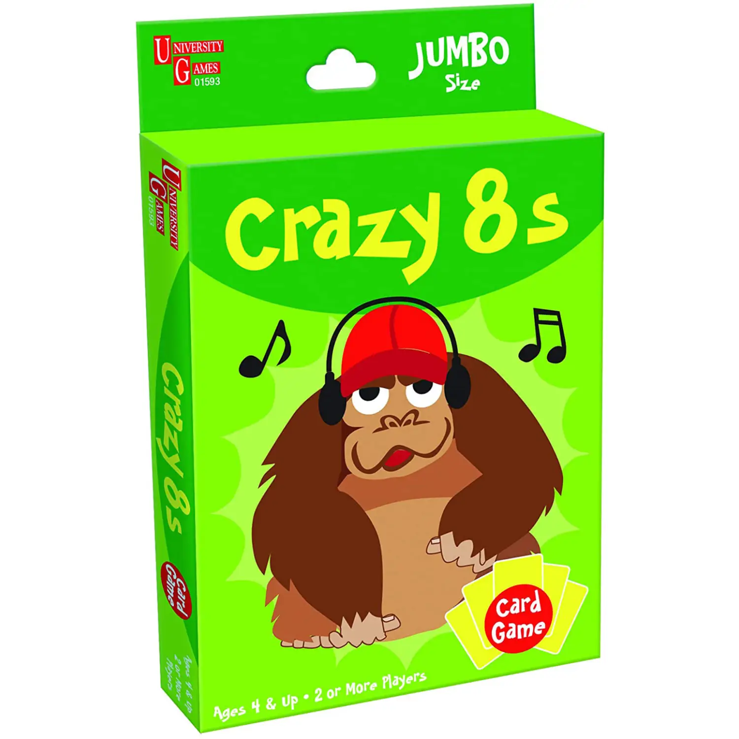 University Games Crazy 8s Travel Card Game 01593 (for kids 4