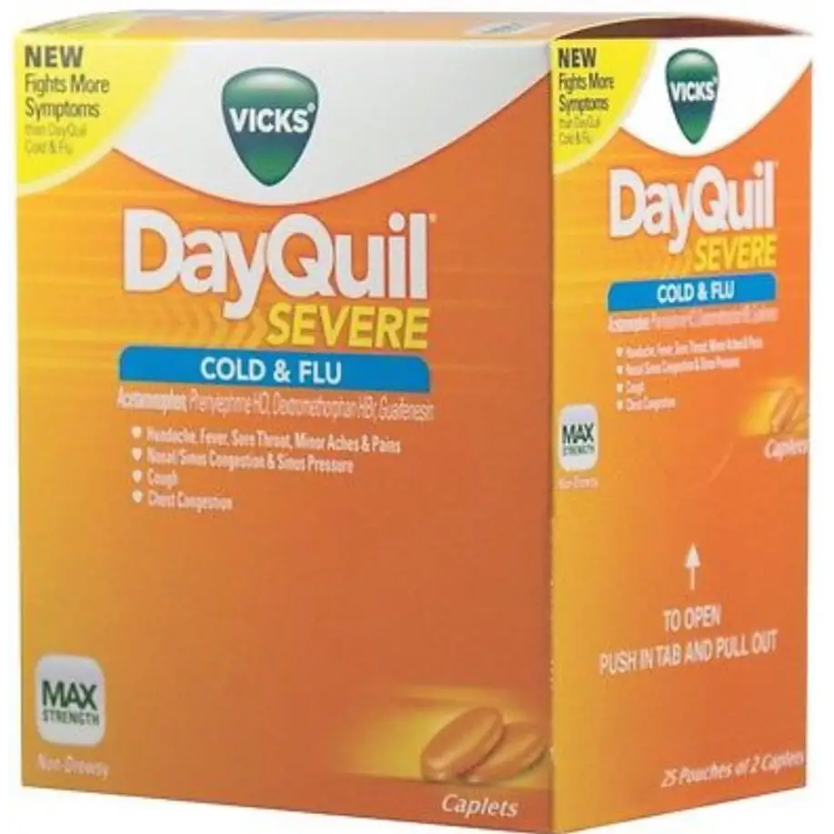 Vicks DayQuil Cold & Flu Relief Maximum Strength 25 pouches