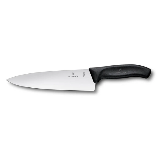 Victorinox Swiss Chef’s Kitchen Knife Large Blade 8 (Black)