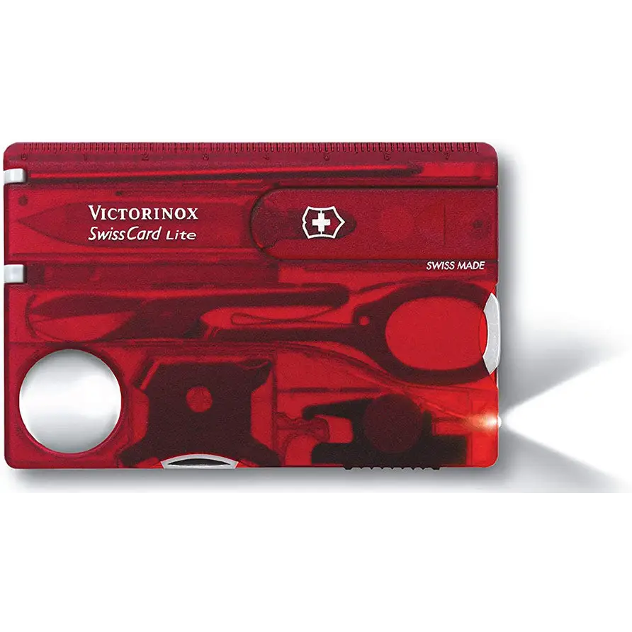 Victorinox SwissCard Lite with 13 Functions (Rubin