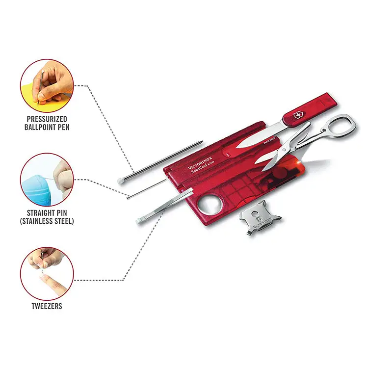 Victorinox SwissCard Lite with 13 Functions (Rubin
