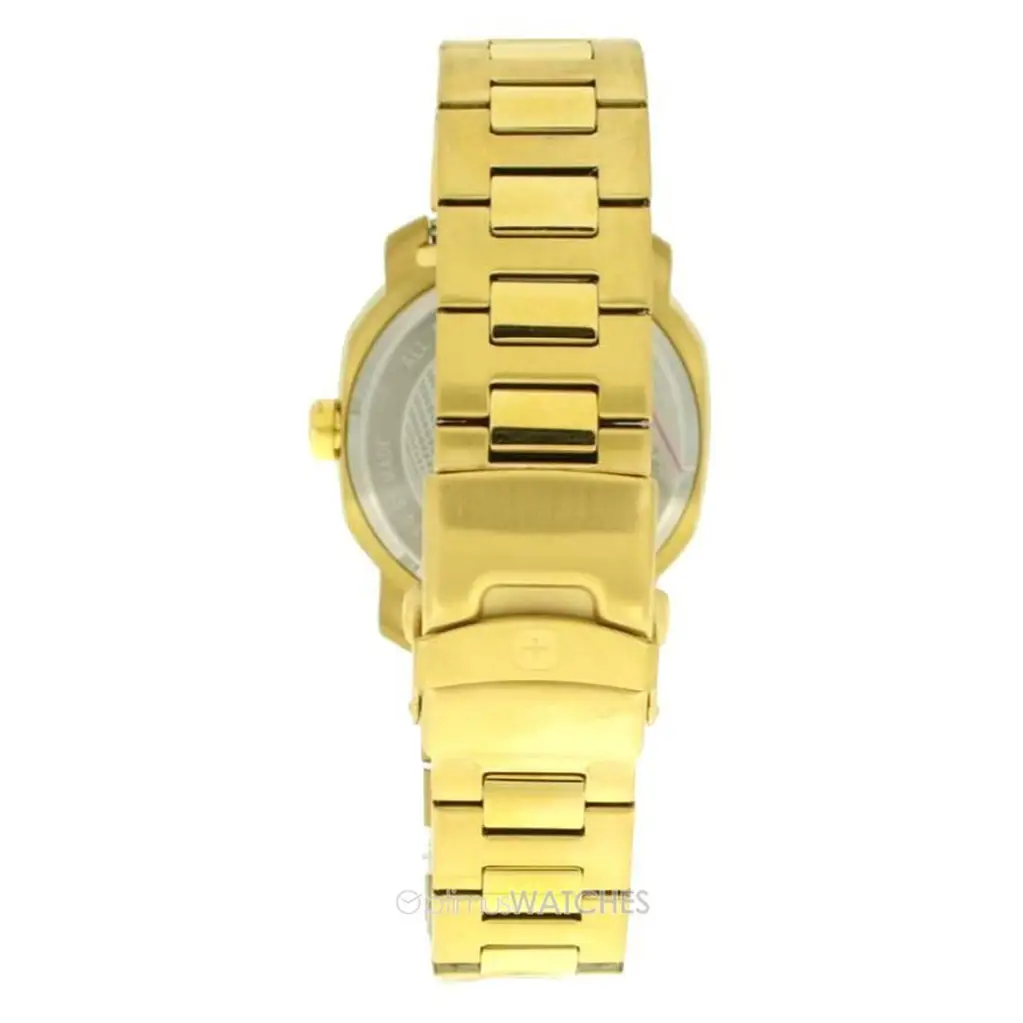 Wenger Men’s Edge Index 100m Gold Tone Stainless Steel Watch