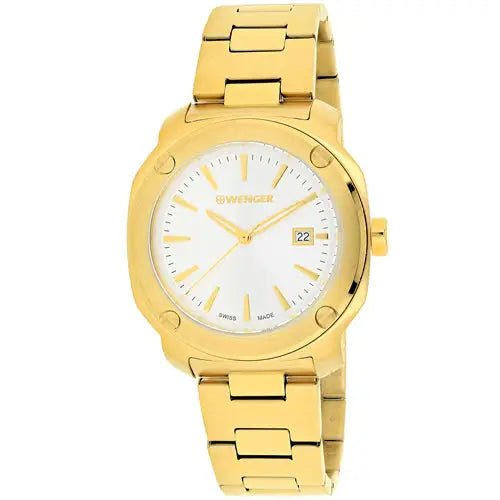 Wenger Men’s Edge Index 100m Gold Tone Stainless Steel Watch